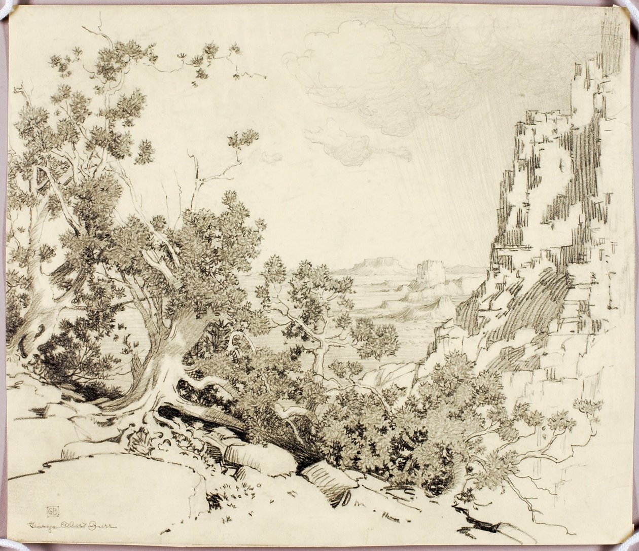 Senza titolo (disegno a trasferimento per *The Edge of the Desert, Arizona*) da George Elbert Burr