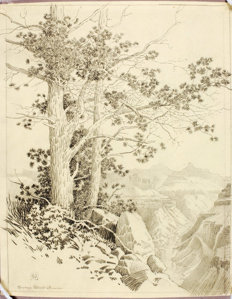 Senza titolo (disegno di trasferimento per stampa) da George Elbert Burr