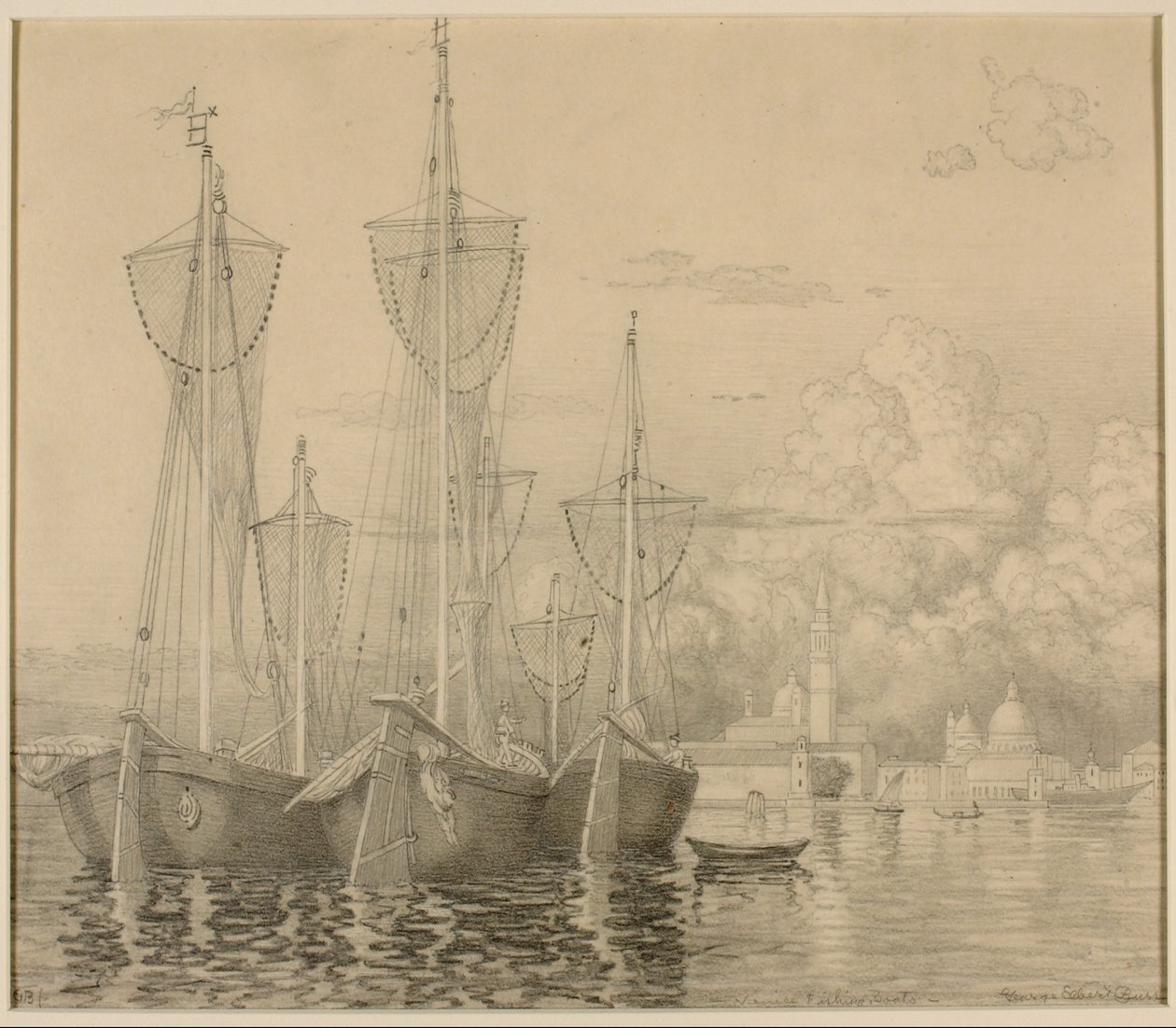 Barche da pesca a Venezia da George Elbert Burr