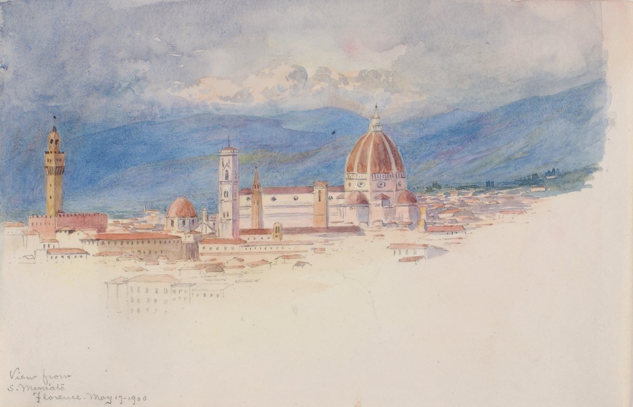 Vista da S. Miniato, Firenze da George Elbert Burr