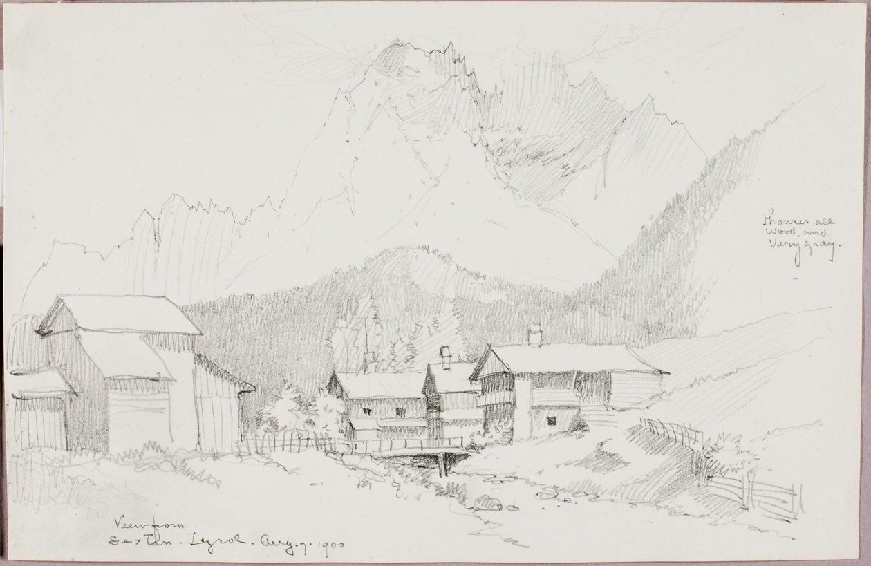 Vista da Sextan, Tirolo da George Elbert Burr