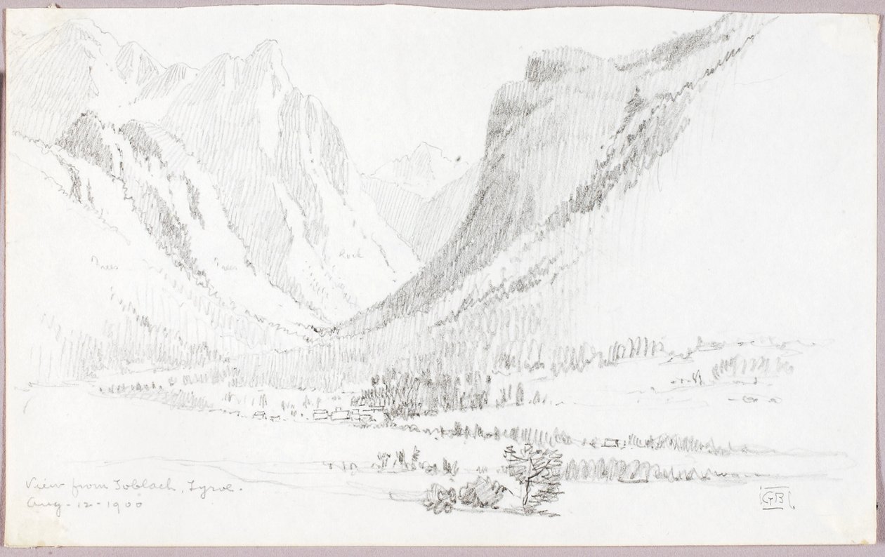 Vista da Dobbiaco, Tirolo da George Elbert Burr