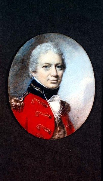 Miniatura del Tenente Colonnello J. Houlton della Milizia del Wiltshire, c.1801 da George Engleheart