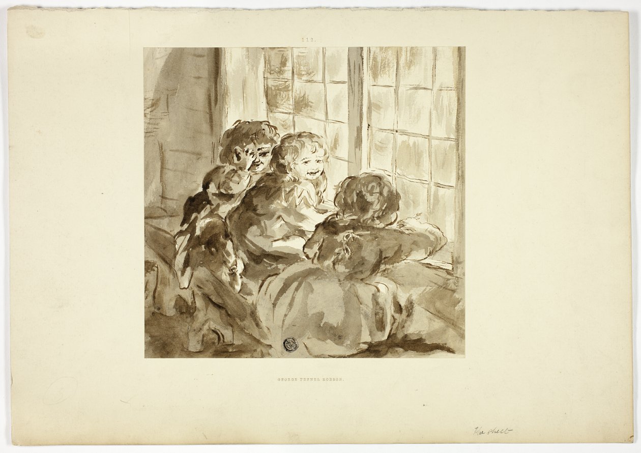 Bambini alla finestra da George Fennel Robson