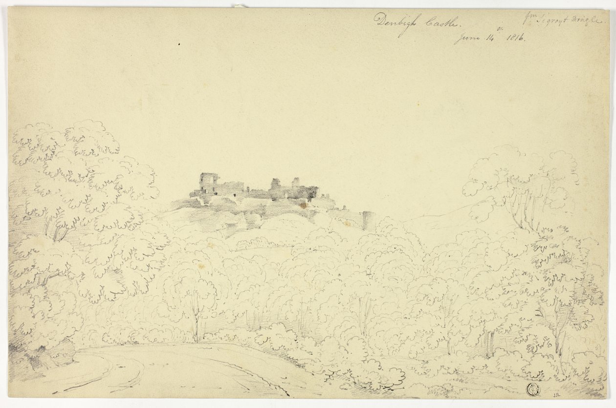 Castello di Denbigh da Segroyt Dingle da George Fennel Robson