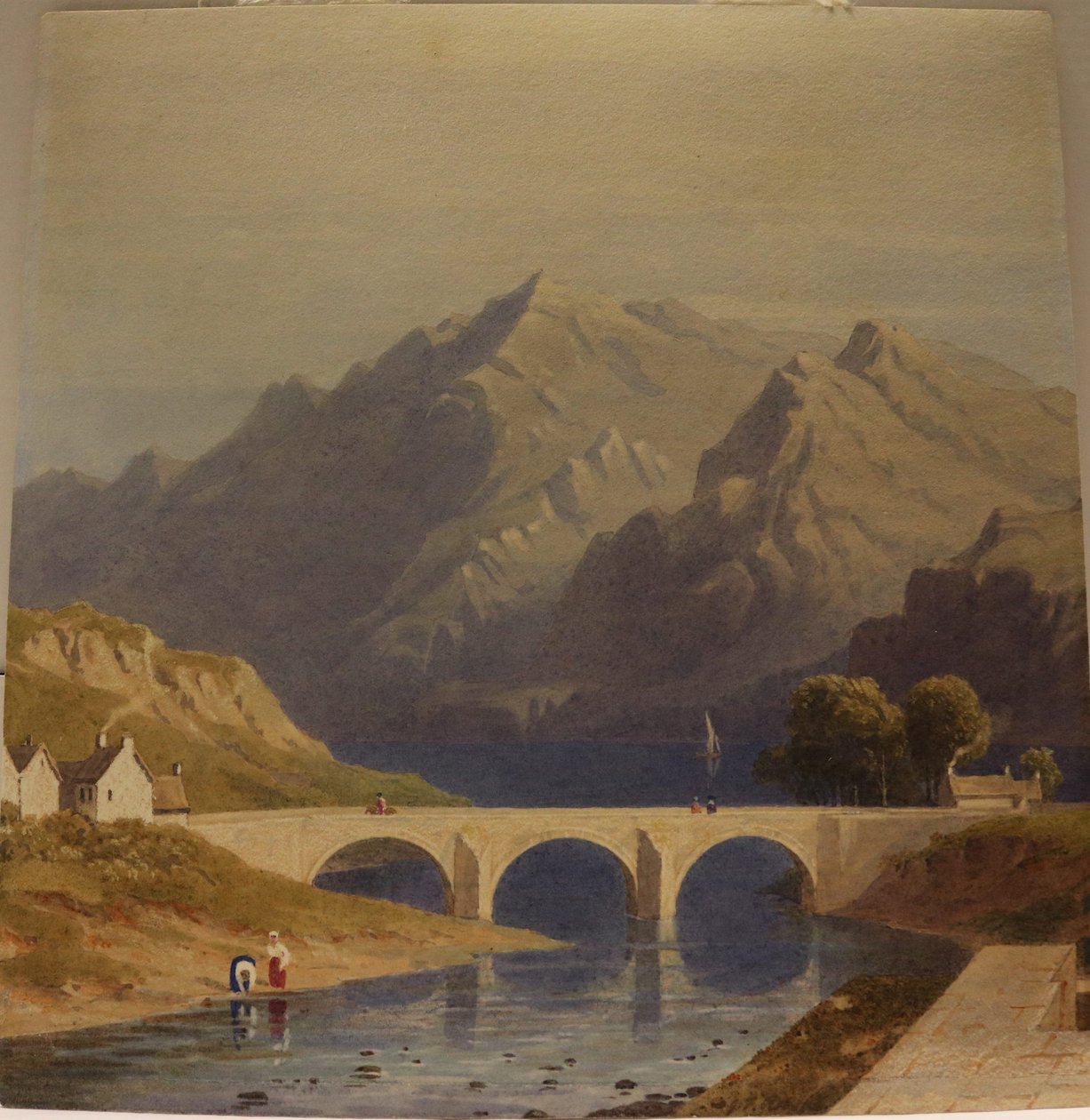 Vista da Fort Augustus, Canale di Caledonia, c.1830 (acquerello su carta) da George Fennel Robson