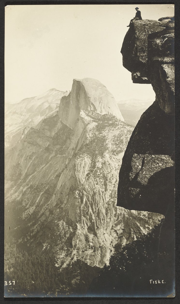 Glacier Point (3200 piedi) e Half Dome (5000 piedi) da George Fiske
