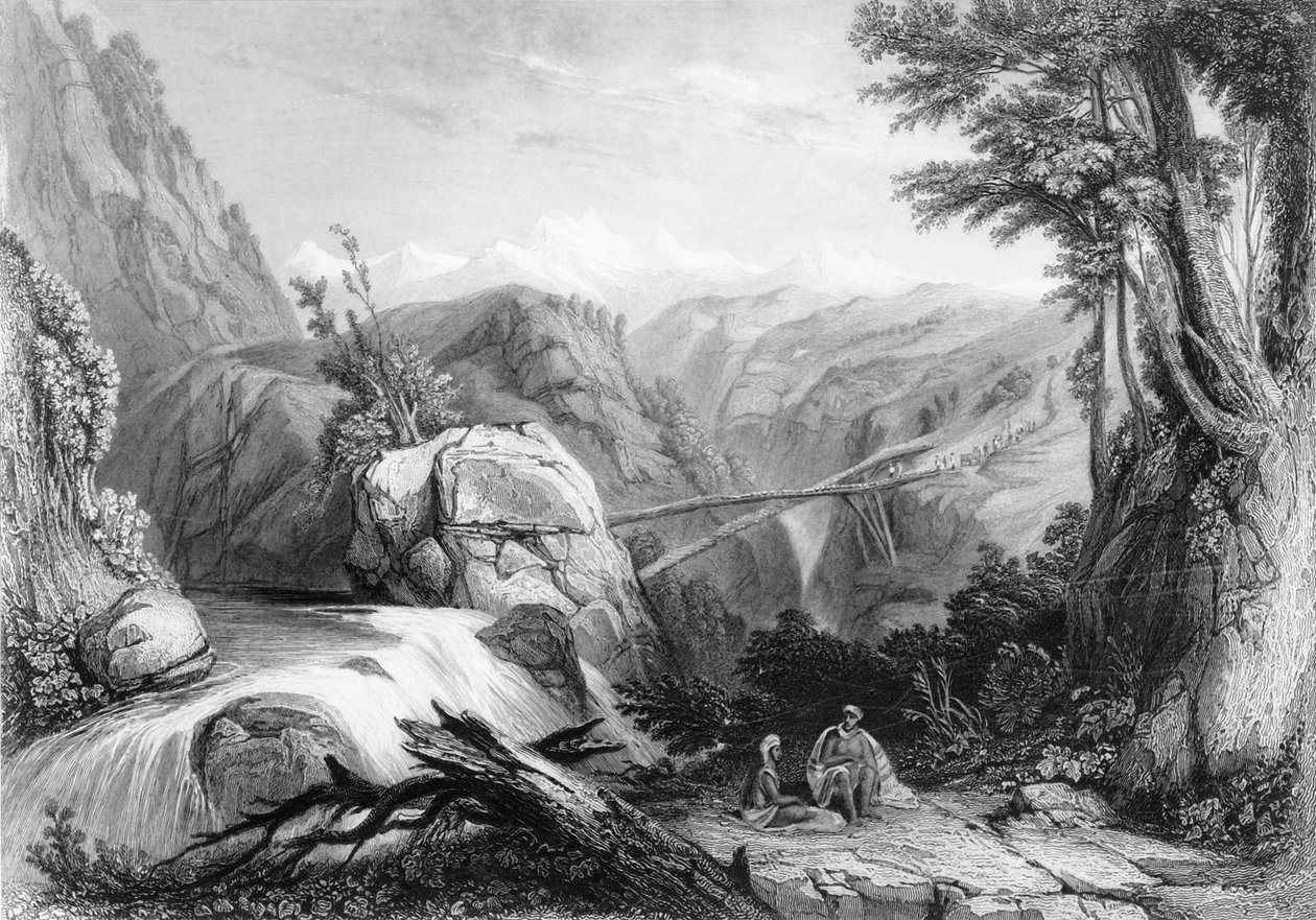 Vista vicino a Deobun da George Francis White