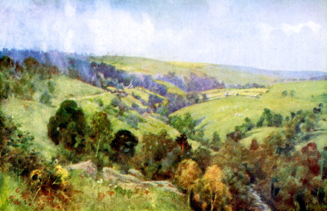 Sulle colline vicino a Harrogate, Yorkshire, 1924-1926 da George Franck Nicholls