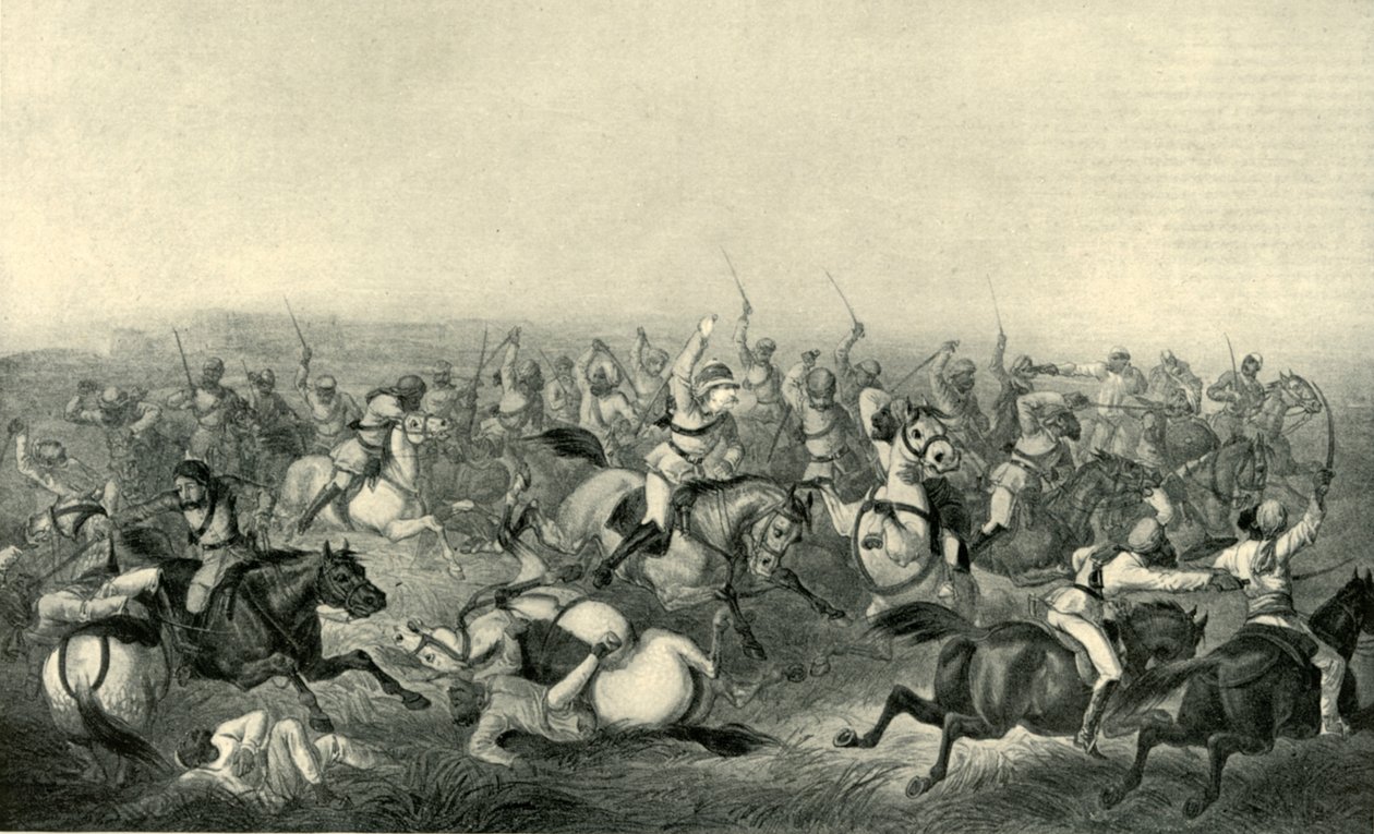 Carica del cavallo di Hodson a Rhotuck da George Francklin Atkinson
