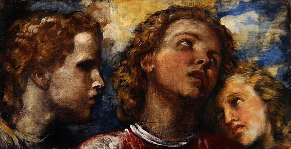 Schizzo di tre teste da George Frederic Watts