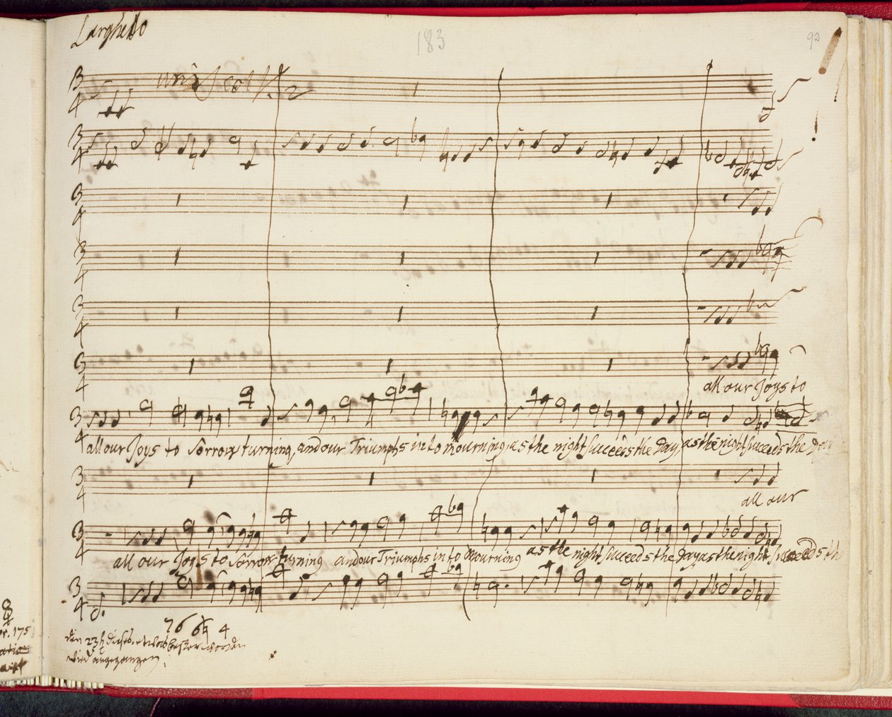 Partitura originale per l