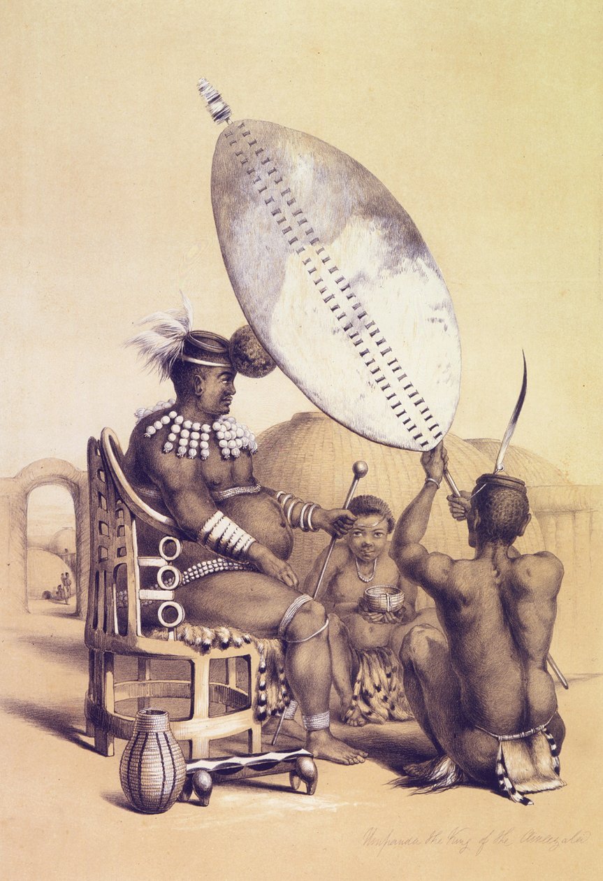 Umpanda il re degli Amazulu, 1849 da George French Angas