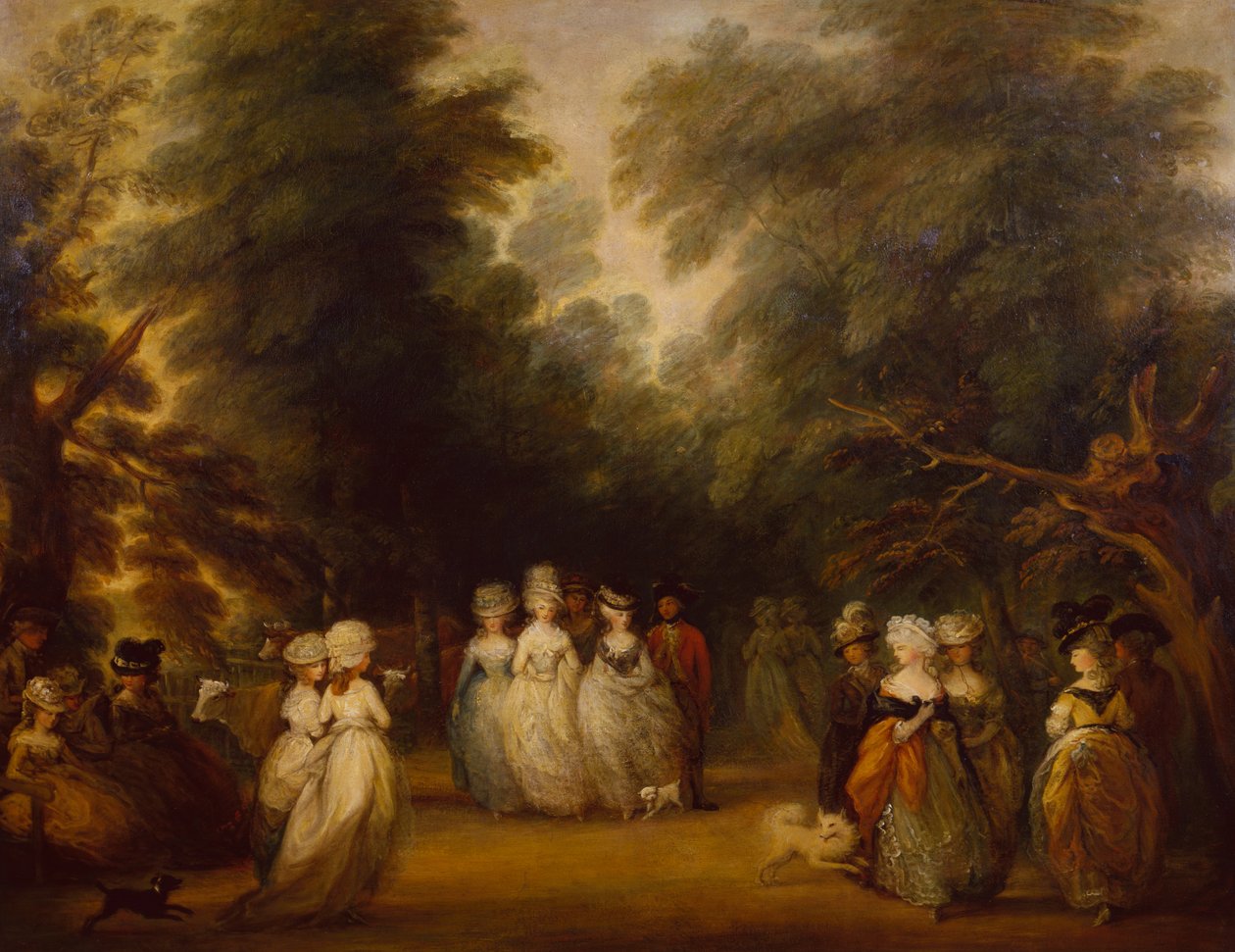 Signore che passeggiano sul Mall, St. James Park da George Frost