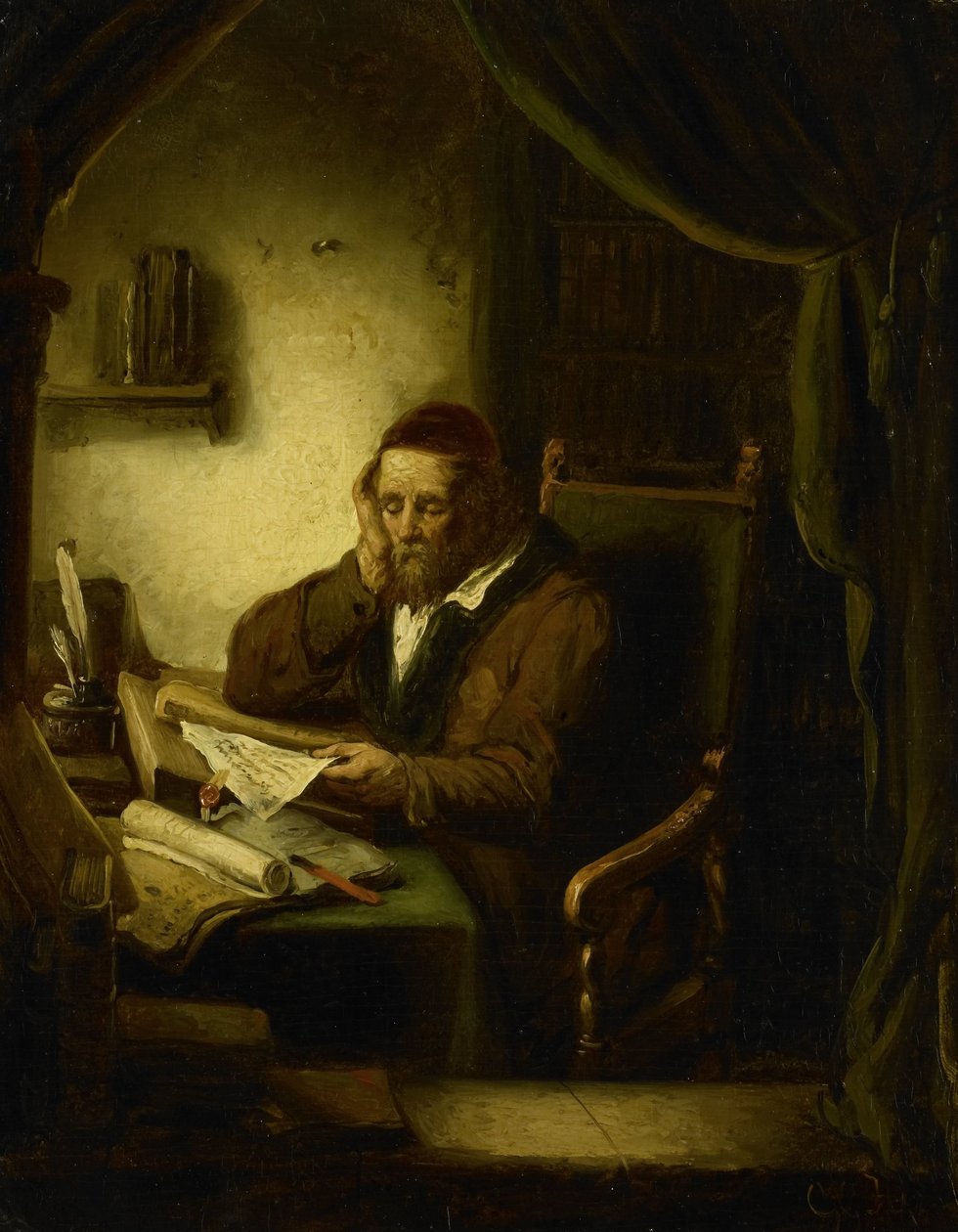 Vecchio nel suo studio da George Gillis Haanen