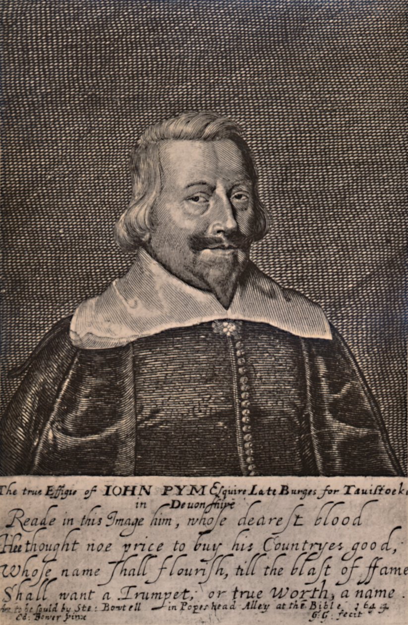 John Pym, politico parlamentare inglese, c1644 1894 da George Glover