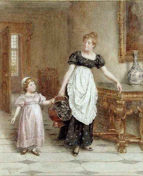 Molte Mani Rendono il Lavoro Leggero da George Goodwin Kilburne