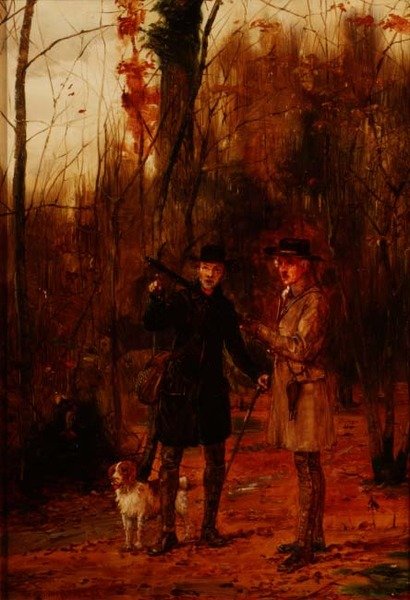 Due Uomini che Sparano a un Beccaccino da George Goodwin Kilburne