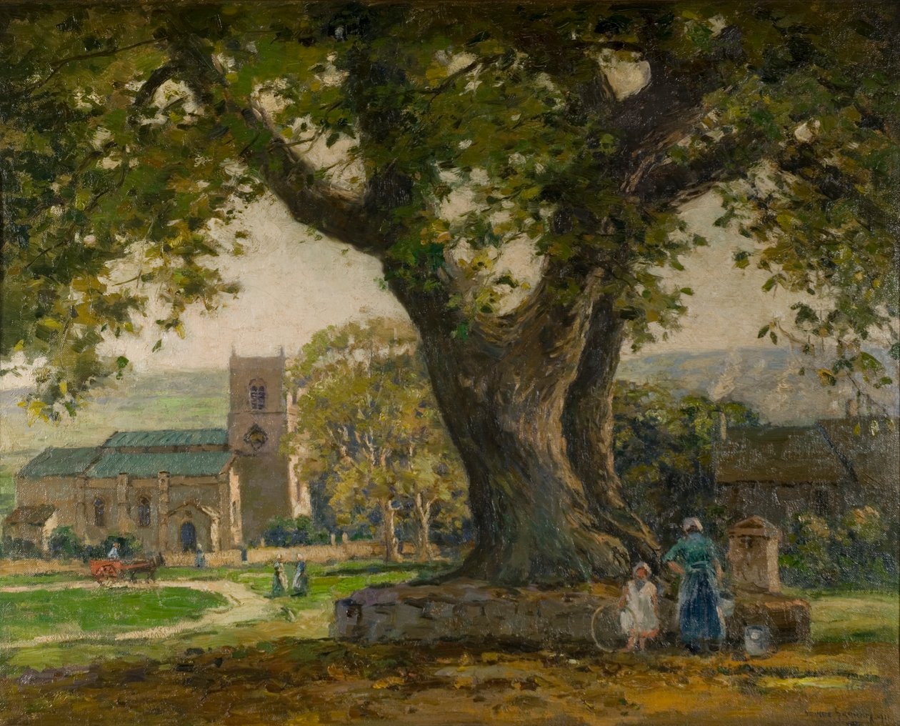 Villaggio di Wensley, Yorkshire da George Graham