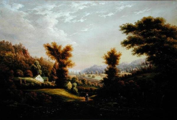 Ragazza su un sentiero da George Gunter Hartwick