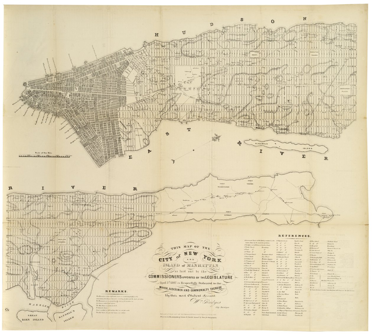 Mappa della città di New York e dell