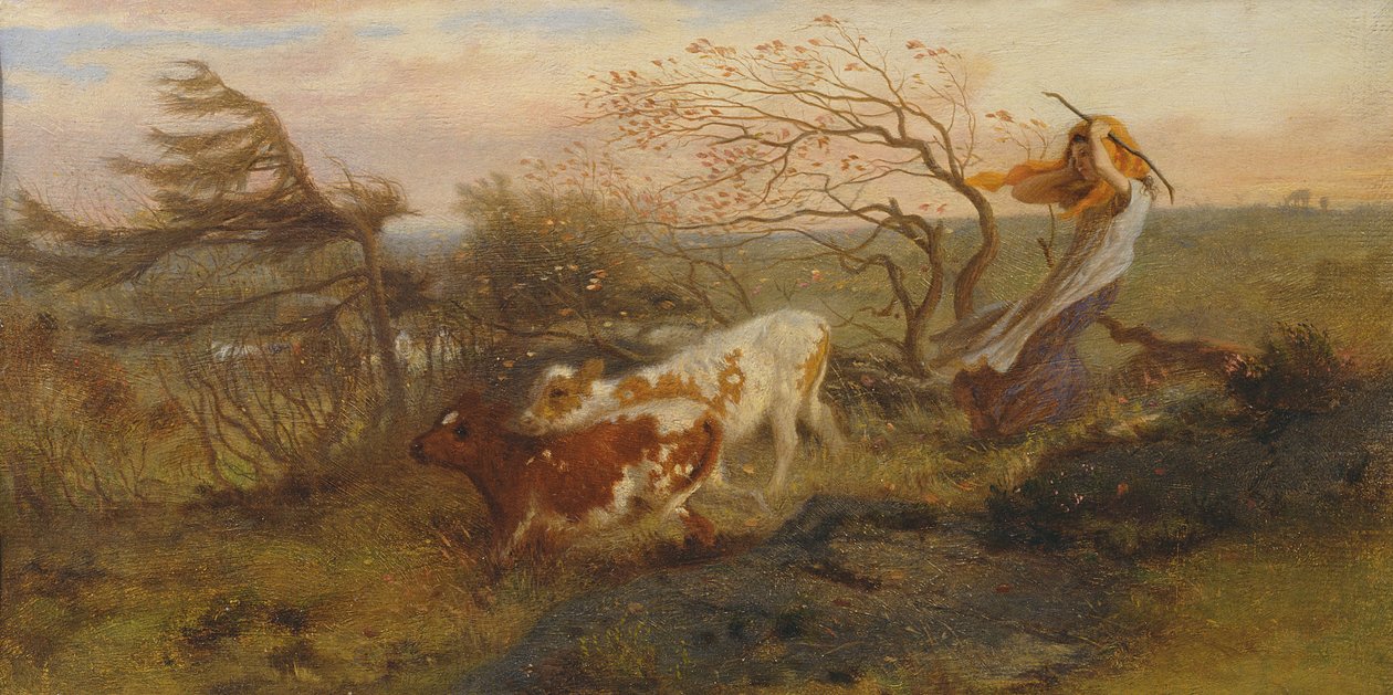 Il vento sul Wold, 1862 da George Hemming Mason
