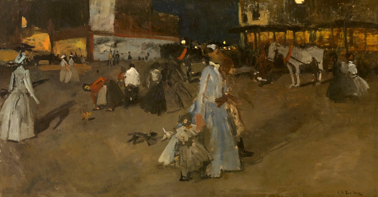 Una serata in Piazza Dam ad Amsterdam da George Hendrik Breitner