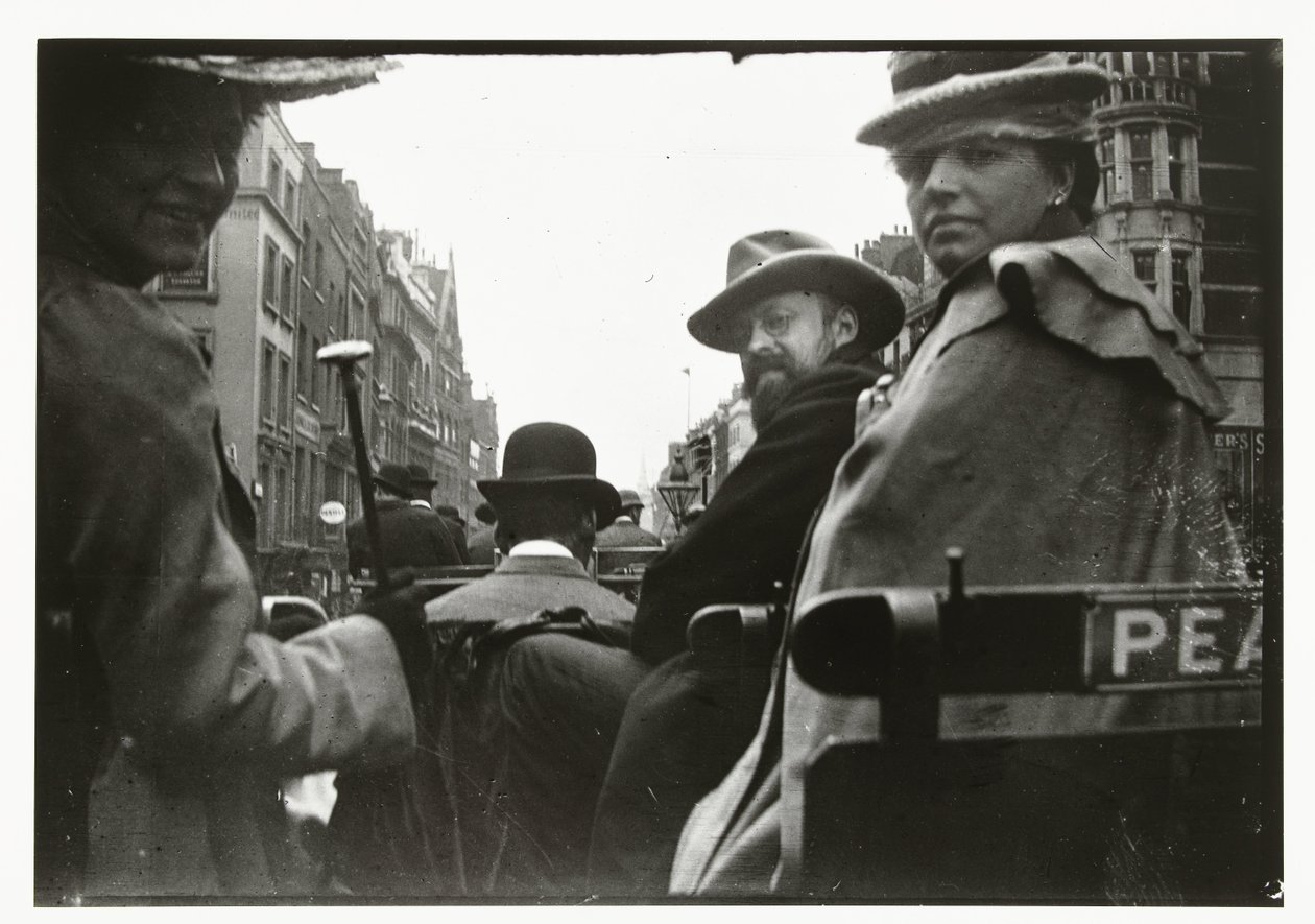 George Breitner e Marius Bauer in una carrozza a Londra da George Hendrik Breitner