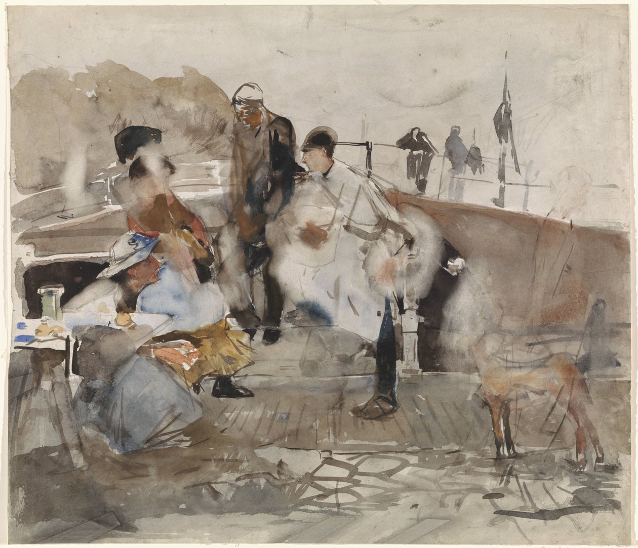 Compagnia su una barca da George Hendrik Breitner