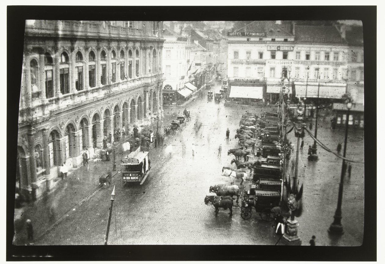Veduta della Stazione Bruxelles-Nord e della Piazza Rogier a Bruxelles da George Hendrik Breitner