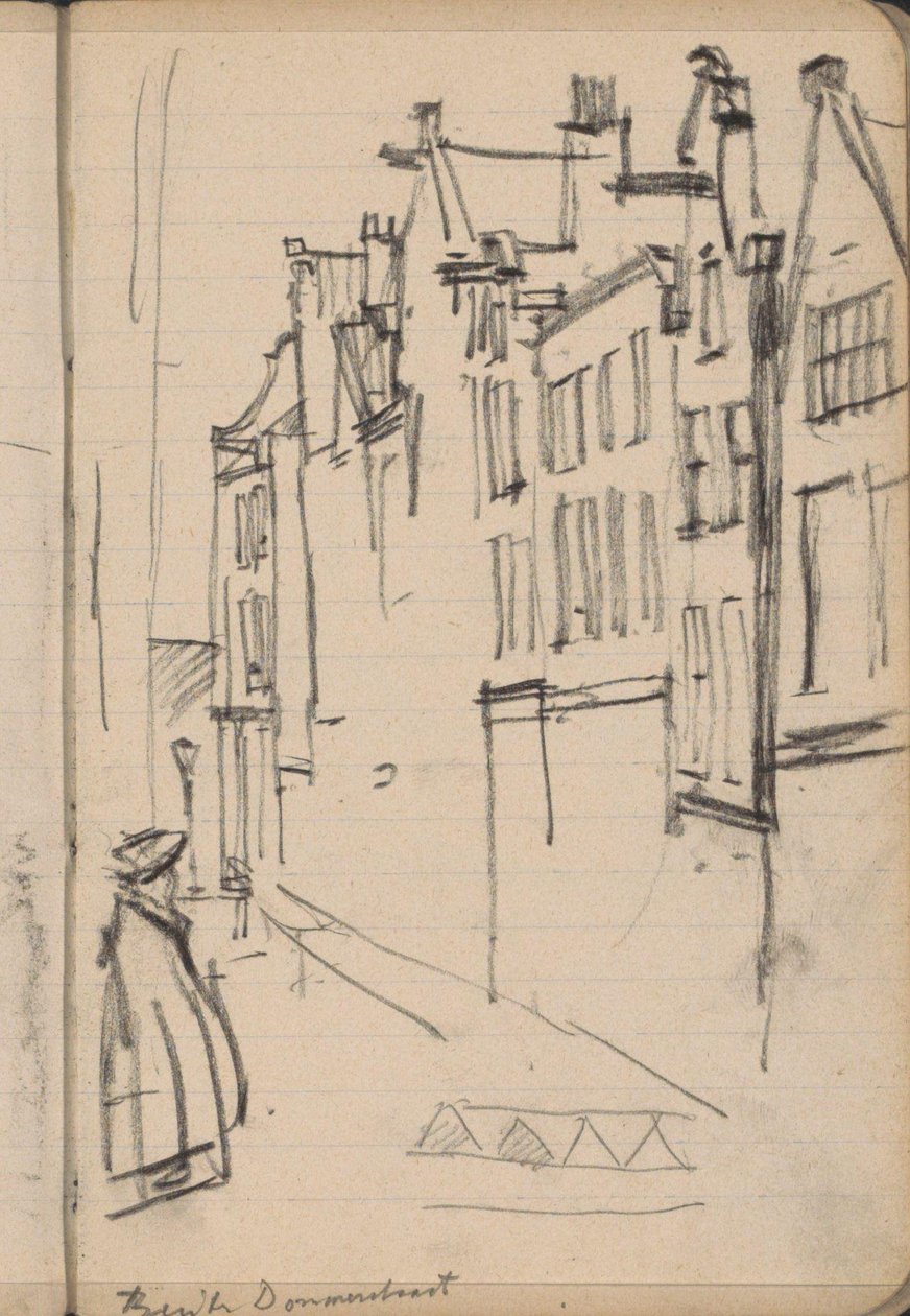 Vista sulla Buiten Dommersstraat ad Amsterdam da George Hendrik Breitner