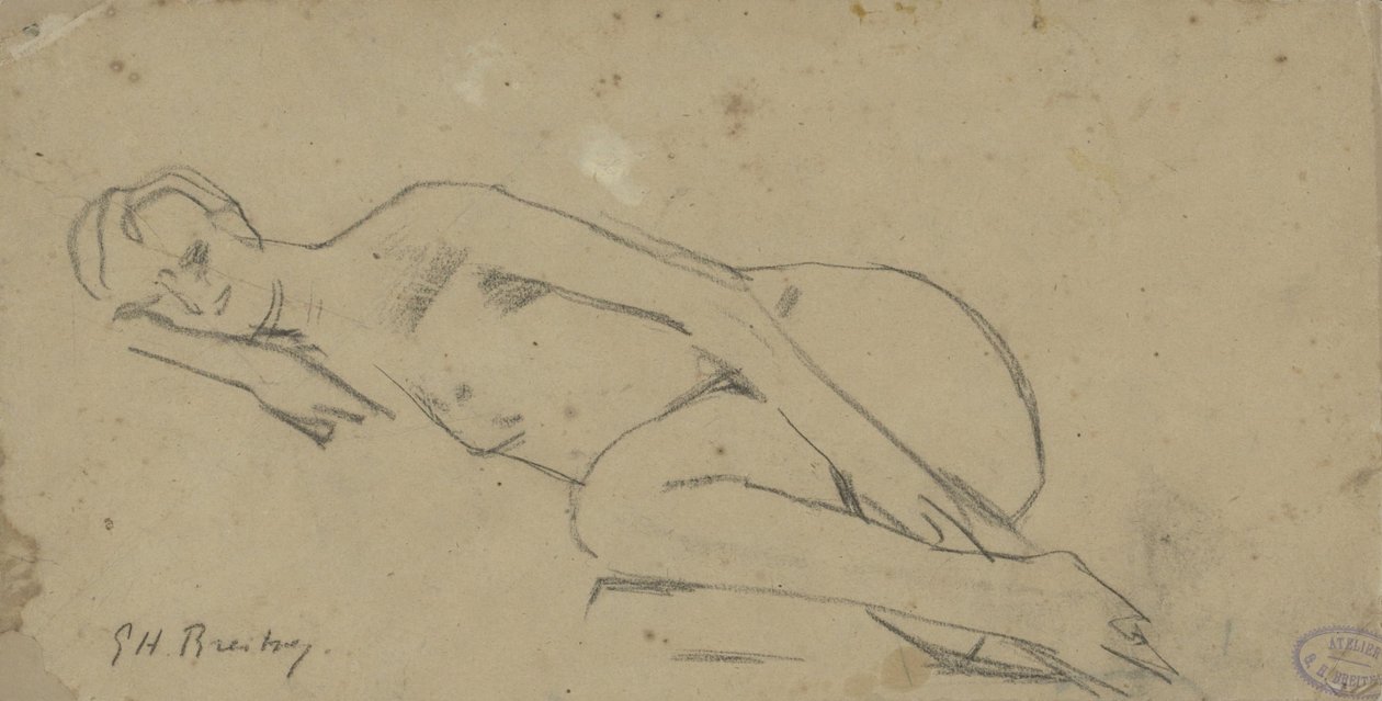Donna nuda sdraiata da George Hendrik Breitner