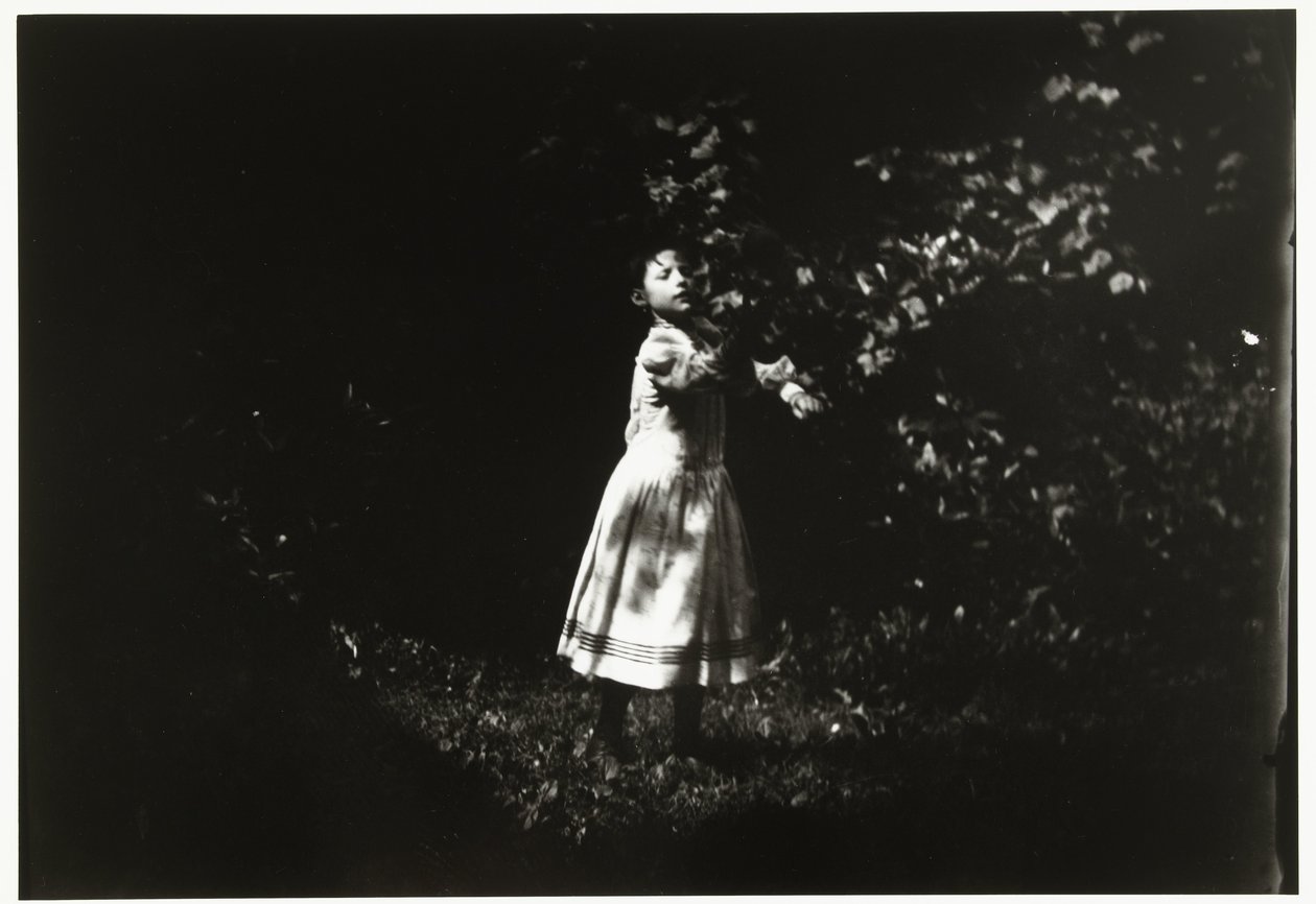 Ritratto di una ragazza in un giardino da George Hendrik Breitner