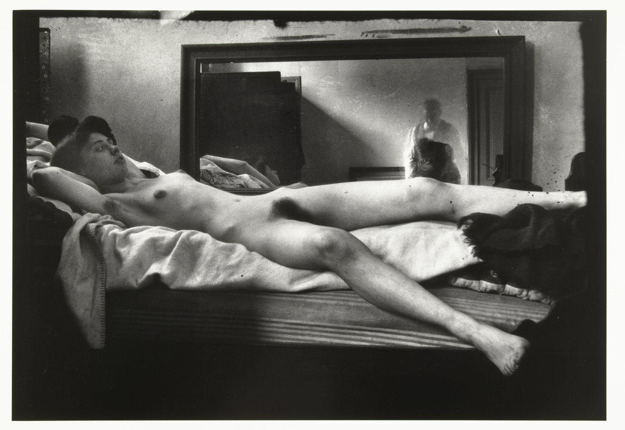 Ritratto di un nudo femminile con nello specchio il fotografo Breitner da George Hendrik Breitner