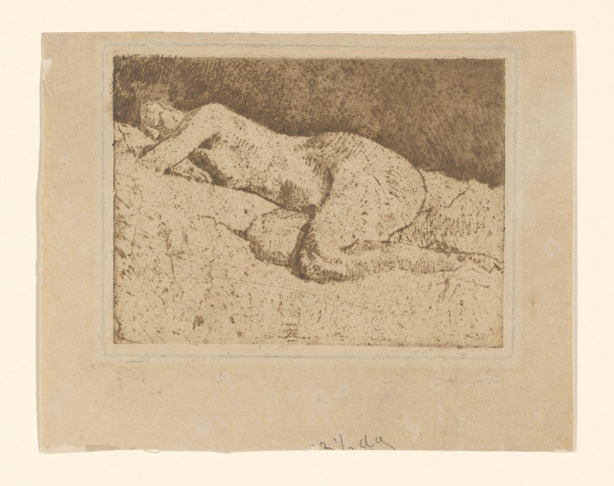 Nudo femminile reclinato da George Hendrik Breitner
