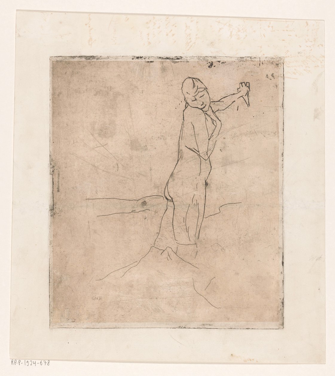 Donna nuda in piedi da George Hendrik Breitner