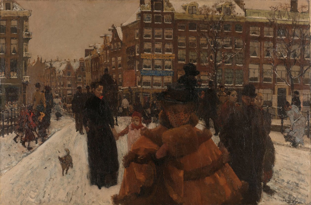 Il Ponte Singel alla Paleisstraat ad Amsterdam da George Hendrik Breitner