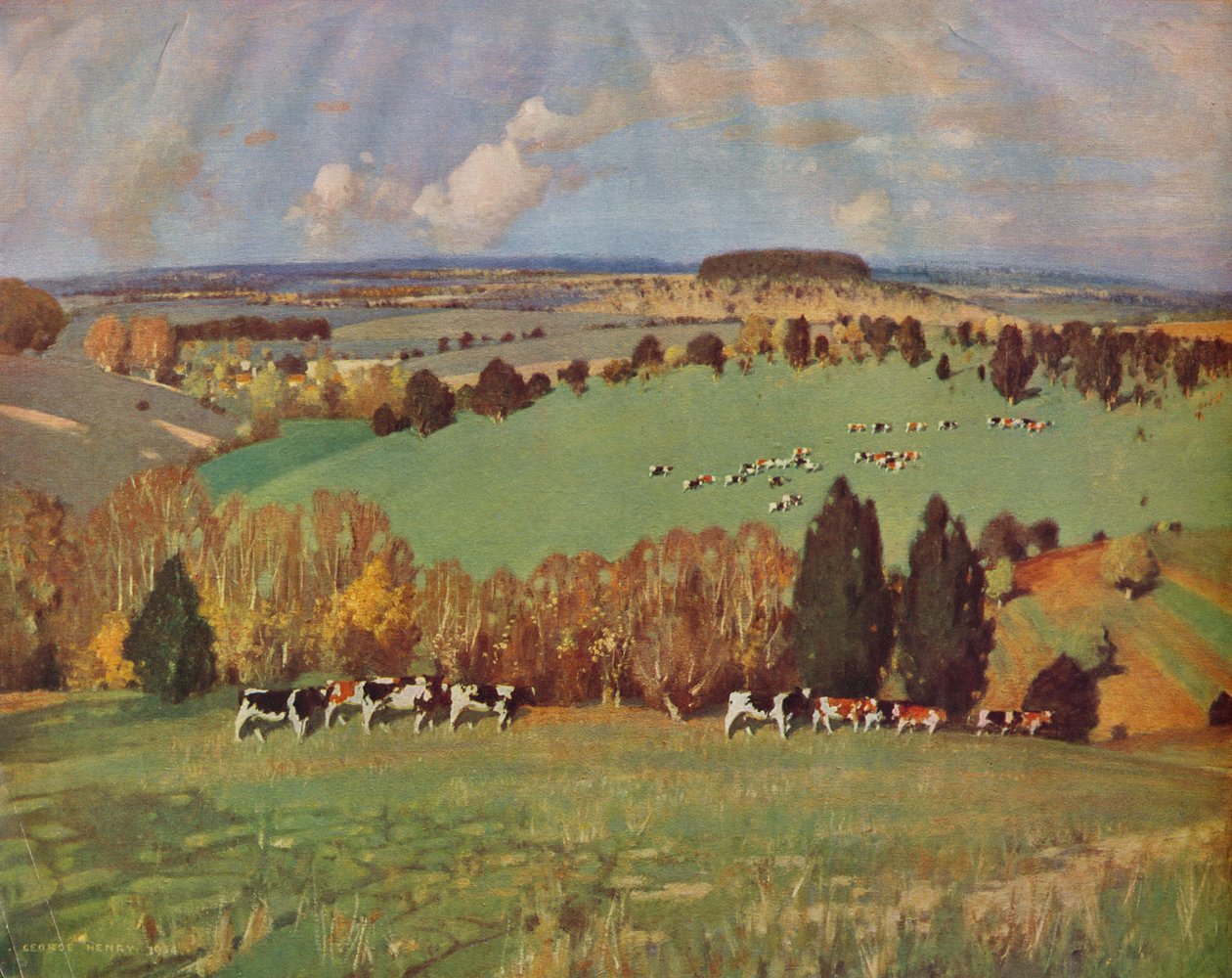 In verdi pascoli, 1935 da George Henry