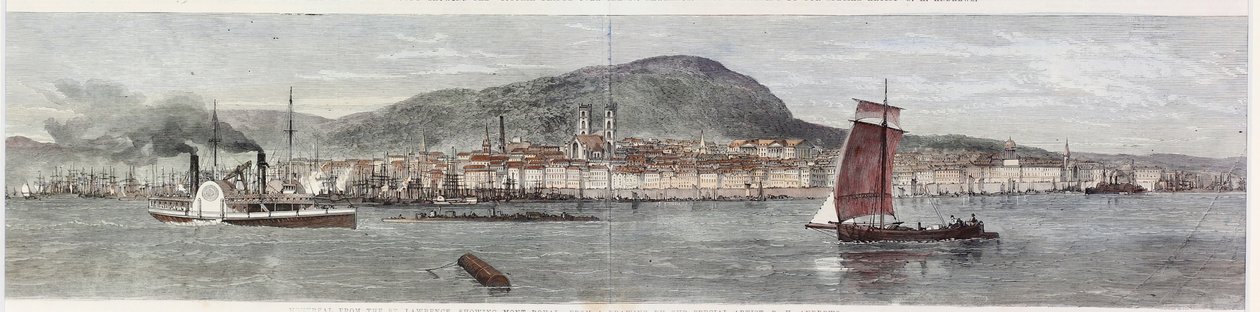 Vedute della città di Montreal, Canada Est da George Henry Andrews