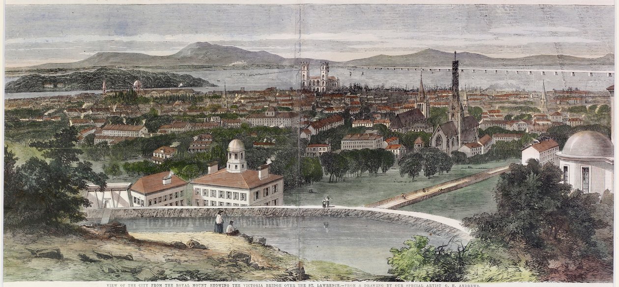 Vedute della città di Montreal, Canada Est da George Henry Andrews