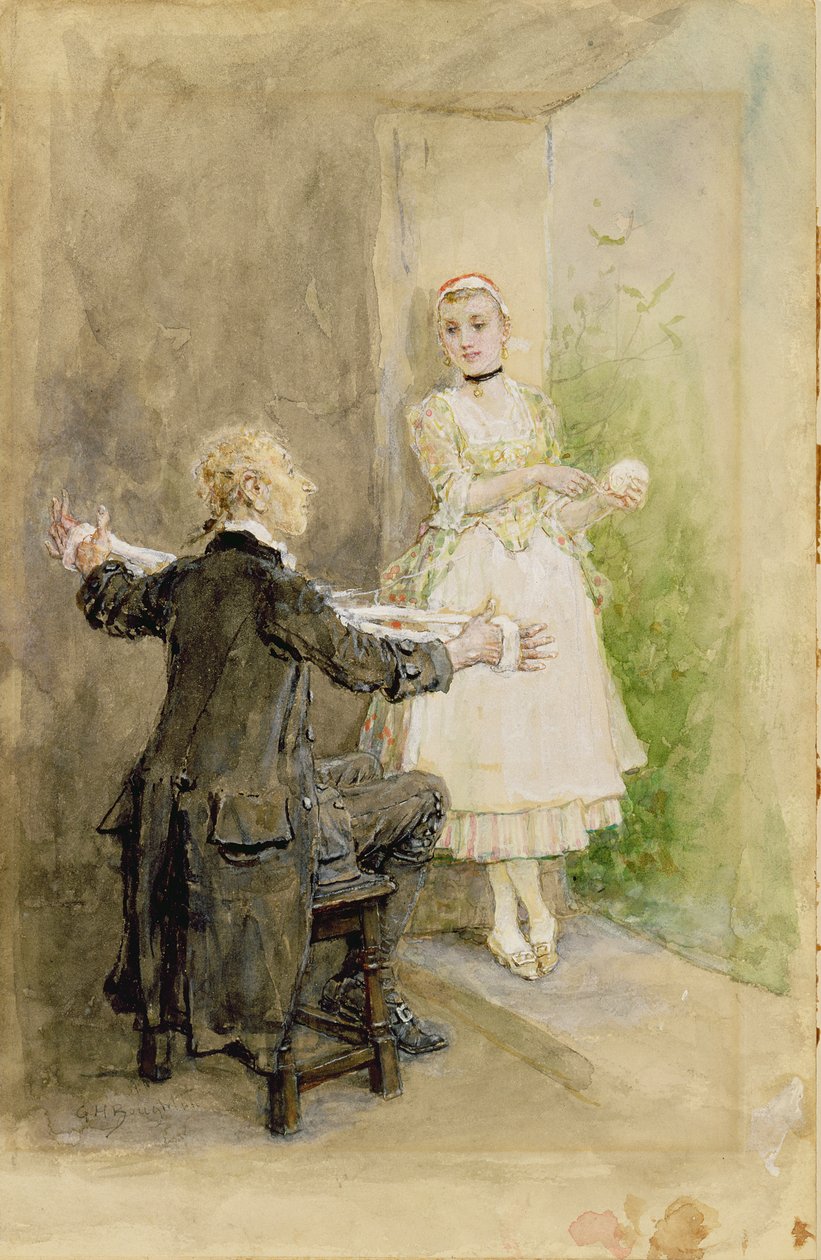 Ichabod Crane e Katrin Van Tassel, c.1893 da George Henry Boughton