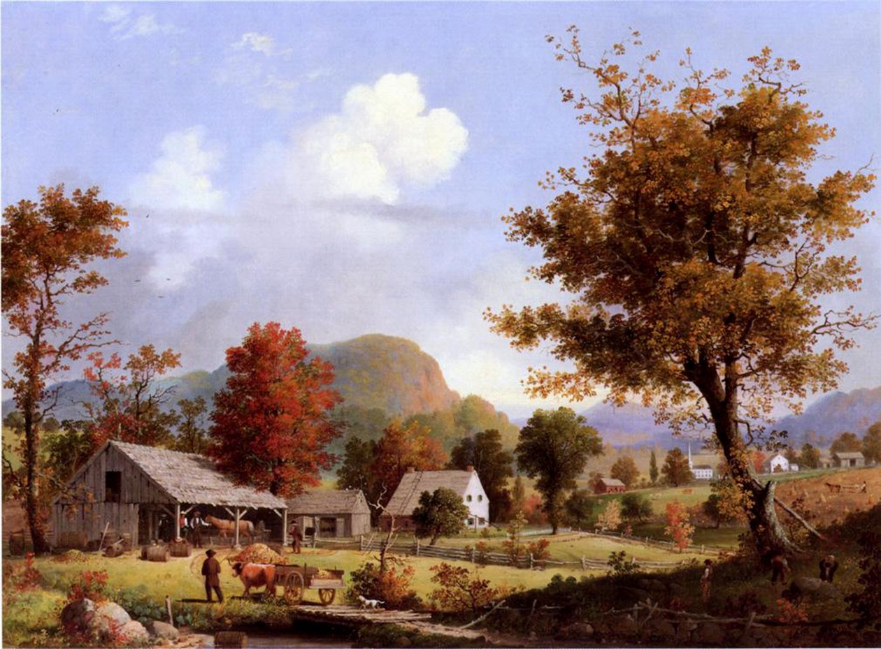 Pressatura del Sidro, 1855 da George Henry Durrie