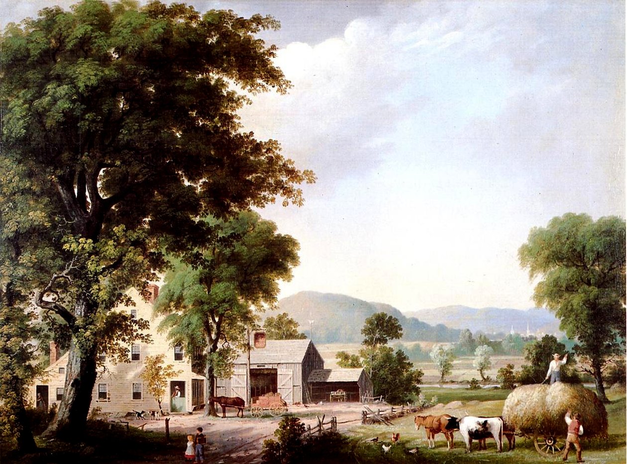 Fienagione alla locanda di Jones, 1854 da George Henry Durrie