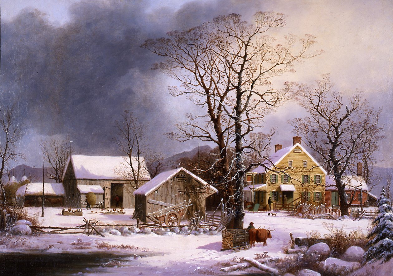 Inverno in campagna, 1862 da George Henry Durrie
