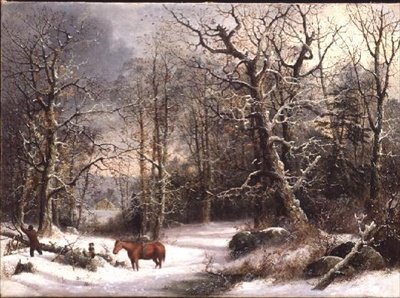 Boscaiolo in Inverno da George Henry Durrie