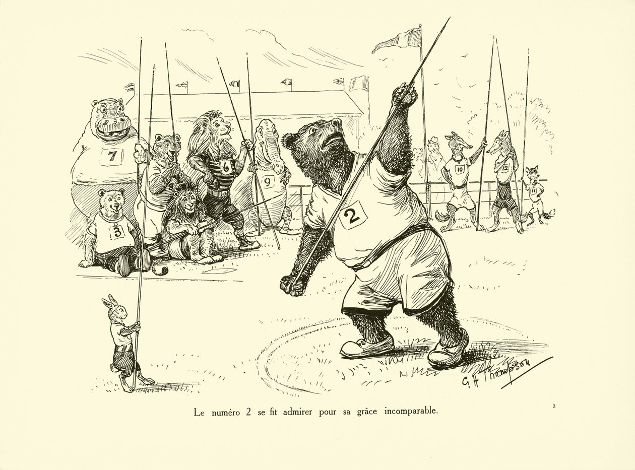 Il numero 2 era ammirato per la sua grazia incomparabile (litografia) da George Henry Thompson