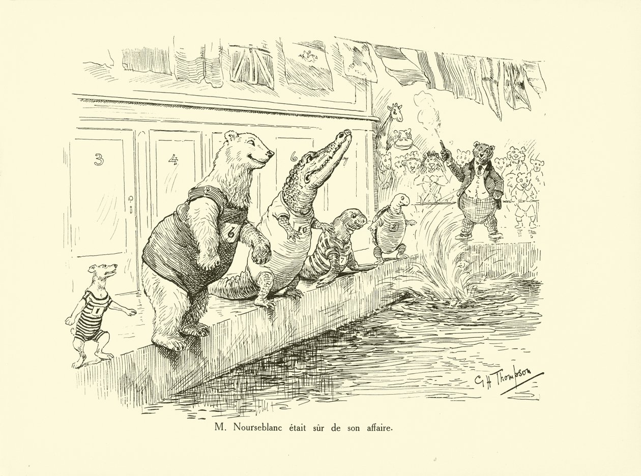 Il signor Nourseblanc era sicuro dei suoi affari (litografia) da George Henry Thompson
