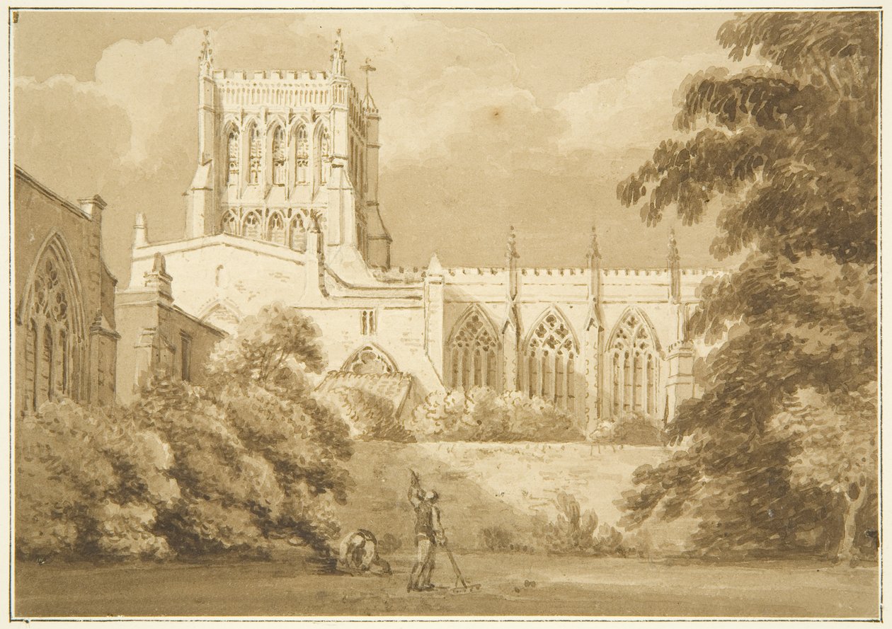 Vista sud della cattedrale di Bristol da George Holmes