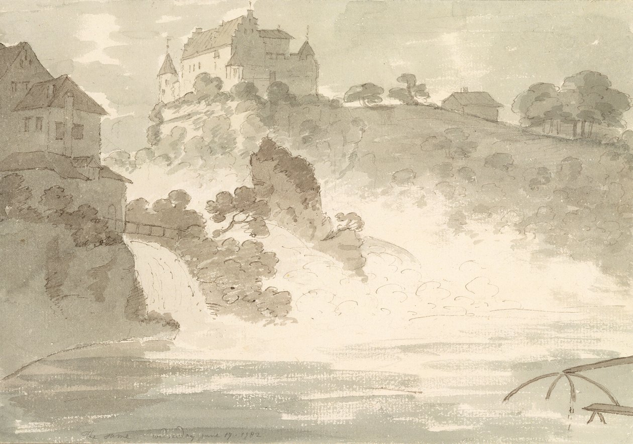 Cascate a Schauffhausen, 1782 da George Howland Beaumont