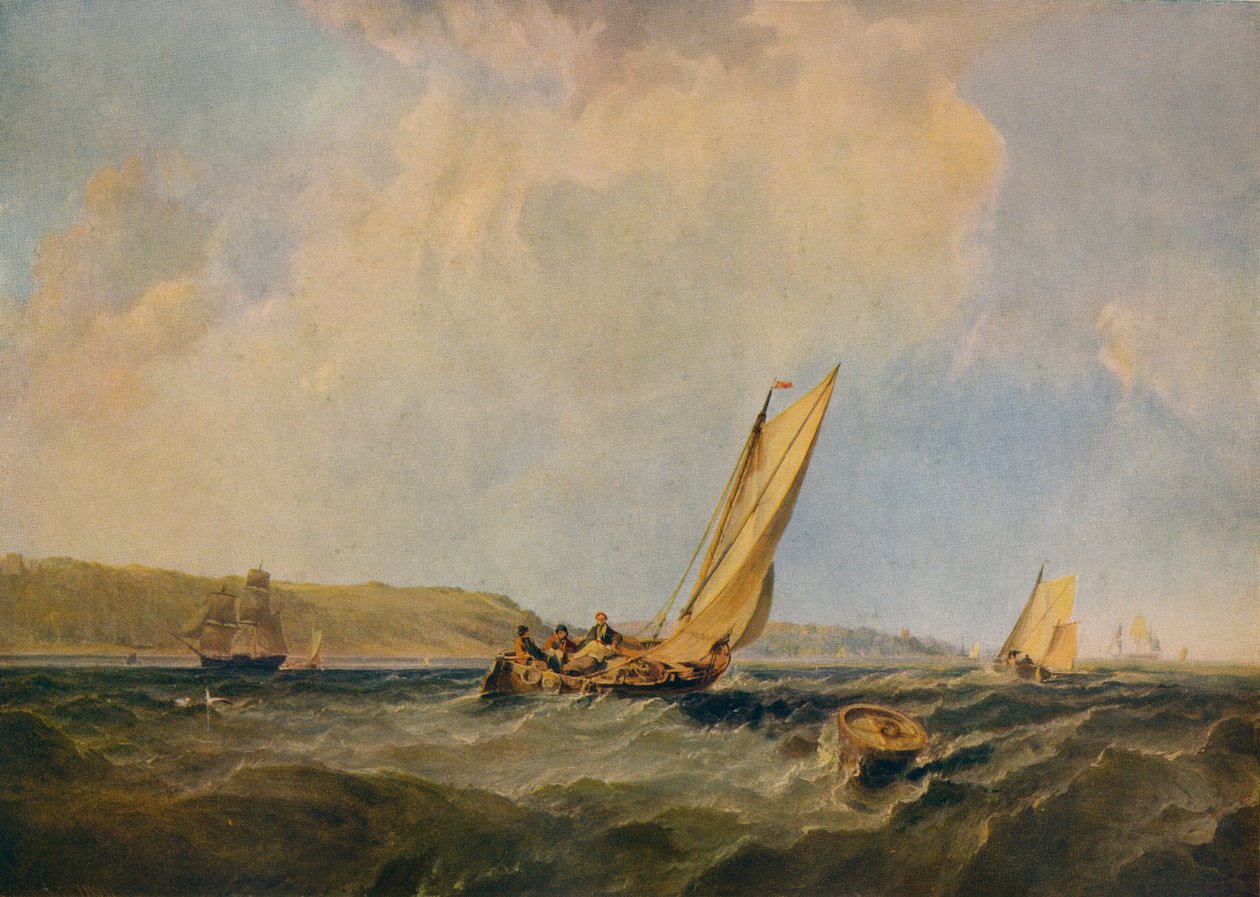 Soffiando forte al largo di Cowes, 1834 da George Hyde Chambers